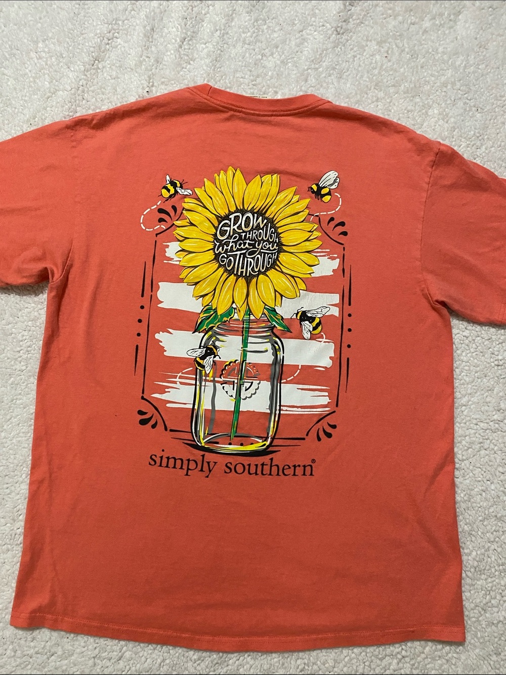 Simply Southern women’s size large Coral Short-sleeve shirt - Picture 5 of 16